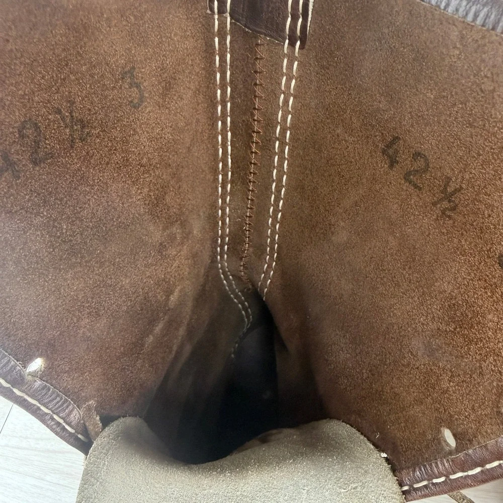 Vintage Kalsø|Minus Heel|Negative-Heel Boots|42.5|Lace Up Leather Copenhagen 70s